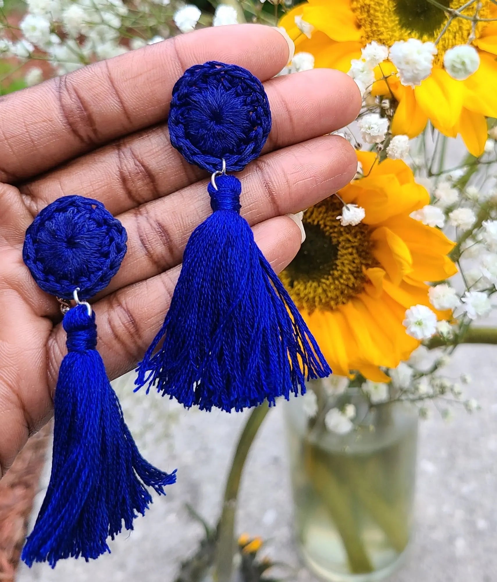Circle Tassels Earrings-4